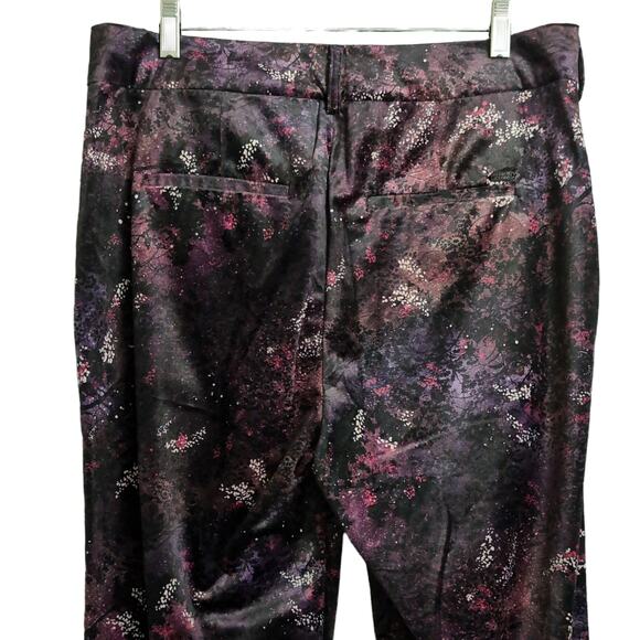 Scotch & Soda Velvet High Rise Flared Trousers Pants Multicolor Pockets 32 New - Picture 7 of 16